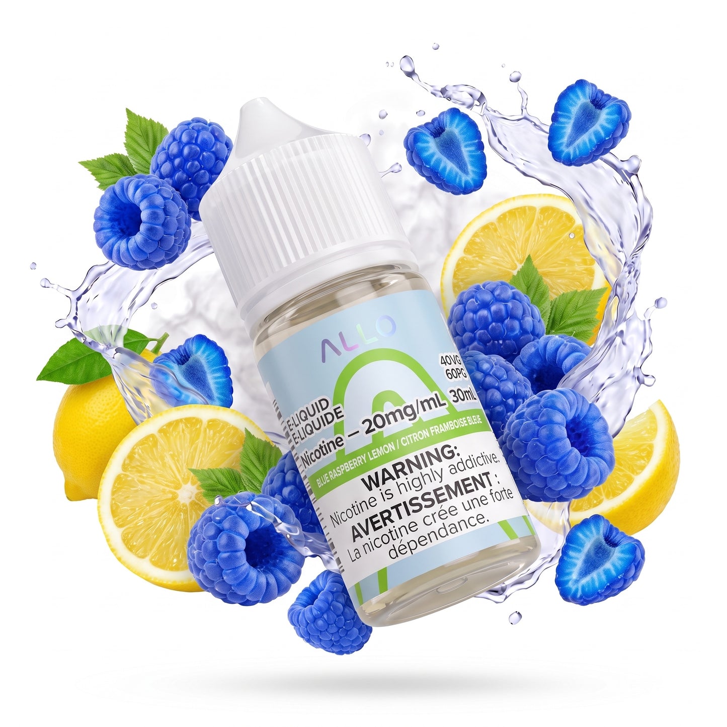 BLUE RASPBERRY LEMON ALLO e-liquid bottle