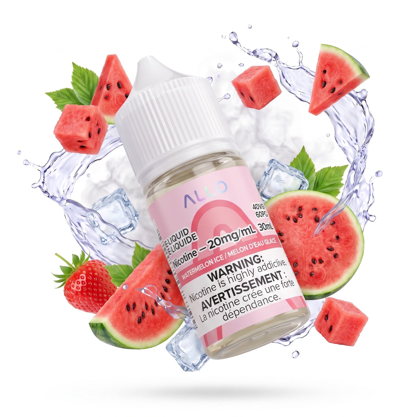 WATERMELON ICE ALLO e-liquid bottle