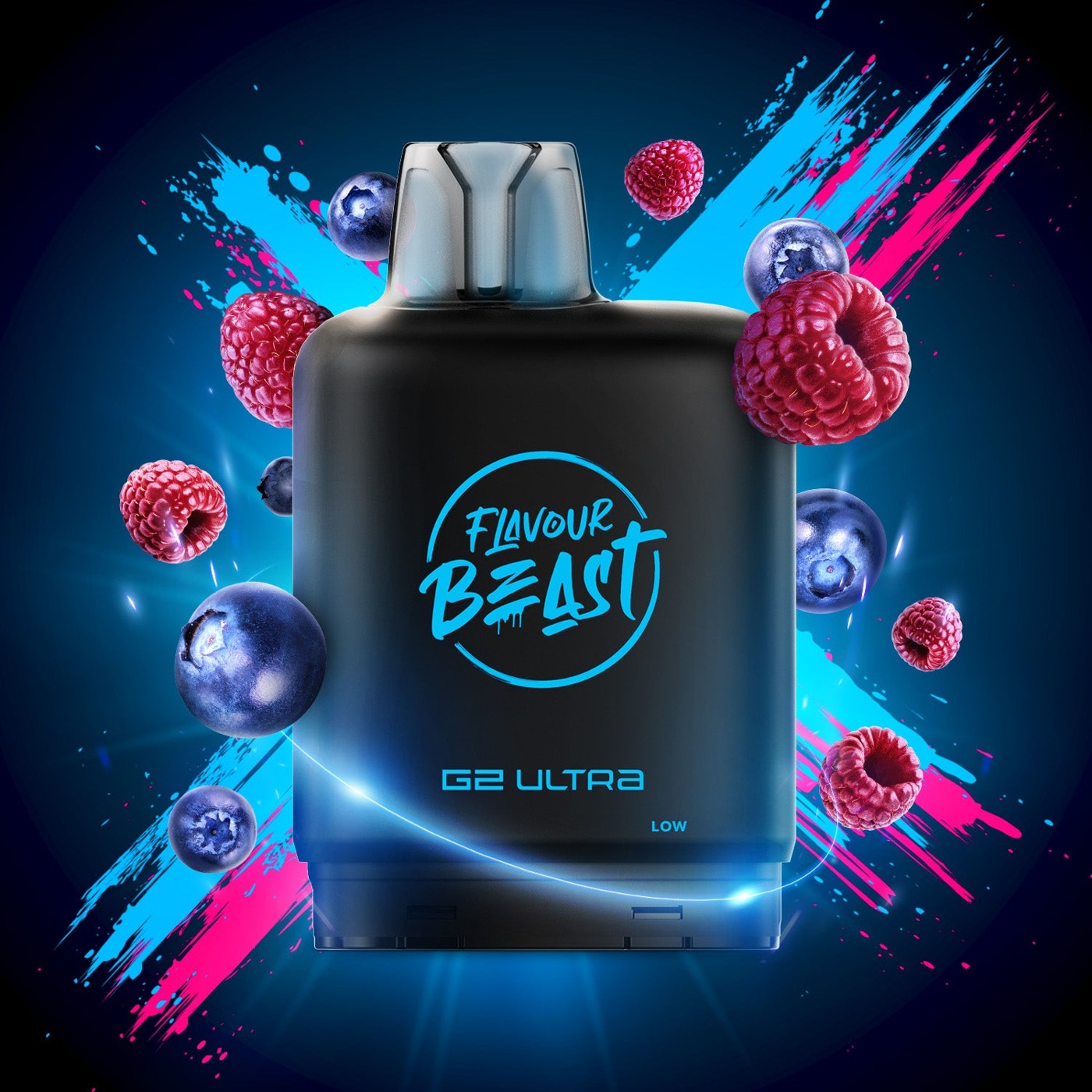 BOMB BLUE RAZZ LEVEL X G2 ULTRA 50K POD pod