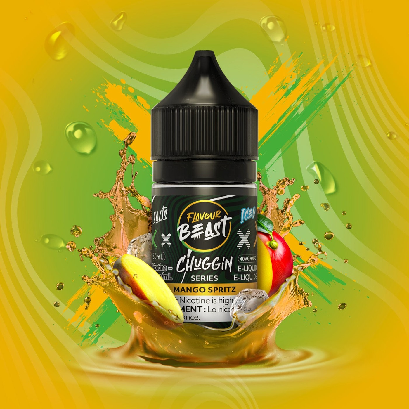 CHUGGIN MANGO SPRITZ (ICED) FLAVOUR BEAST 30mL salt nic e-liquid