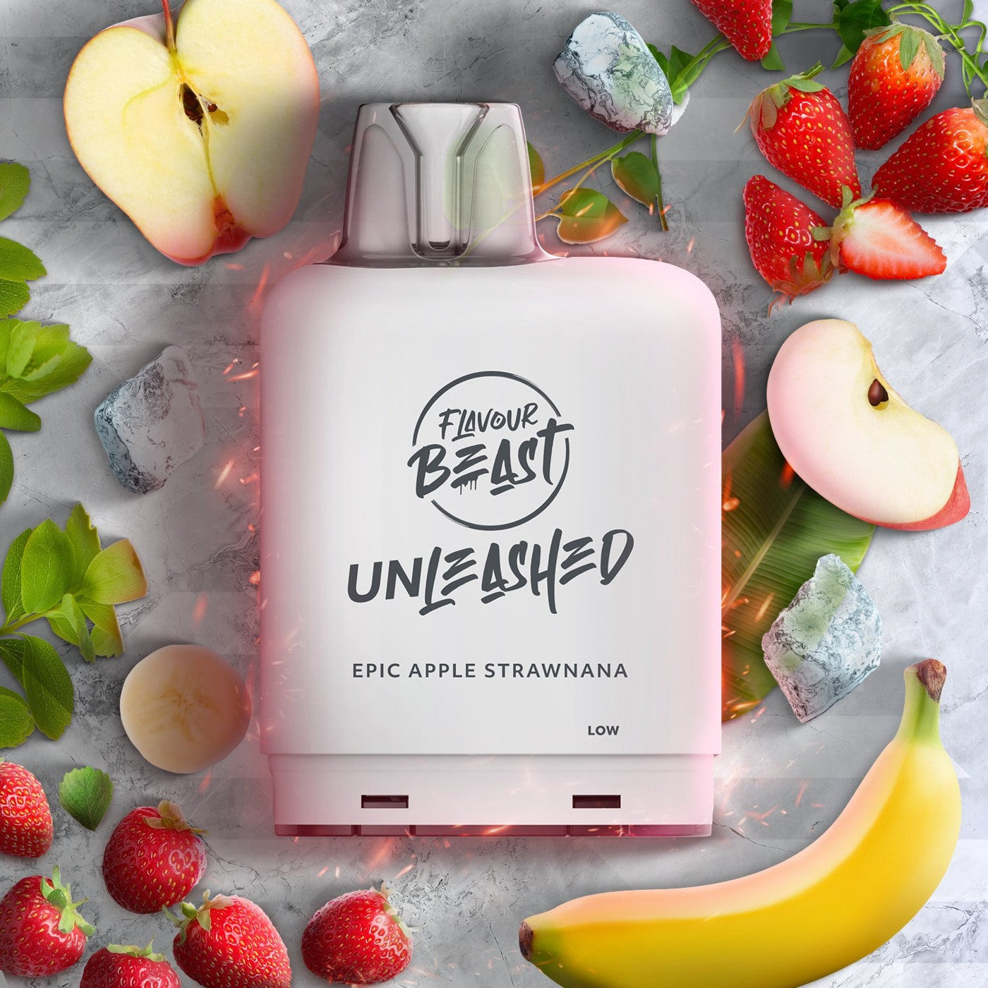 EPIC APPLE STRAWNANA LEVEL X UNLEASHED BOOST G2 32K POD pod