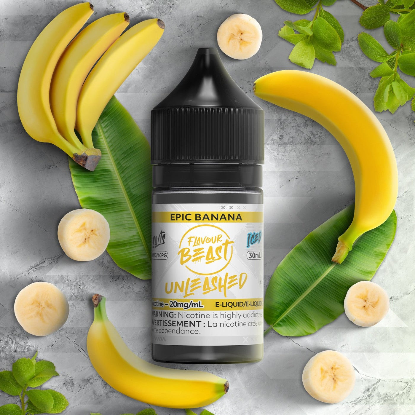 EPIC BANANA FLAVOUR BEAST 30mL salt nic e-liquid