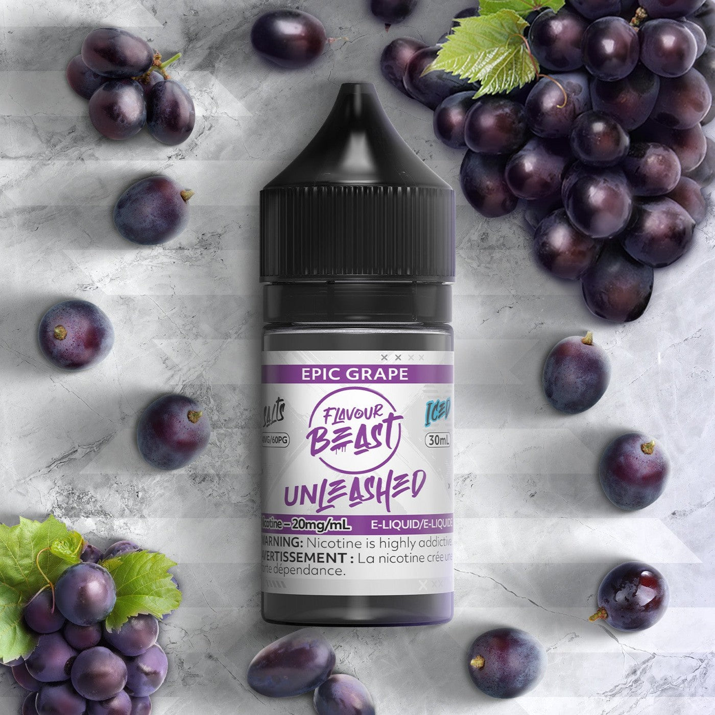 EPIC GRAPE FLAVOUR BEAST 30mL salt nic e-liquid