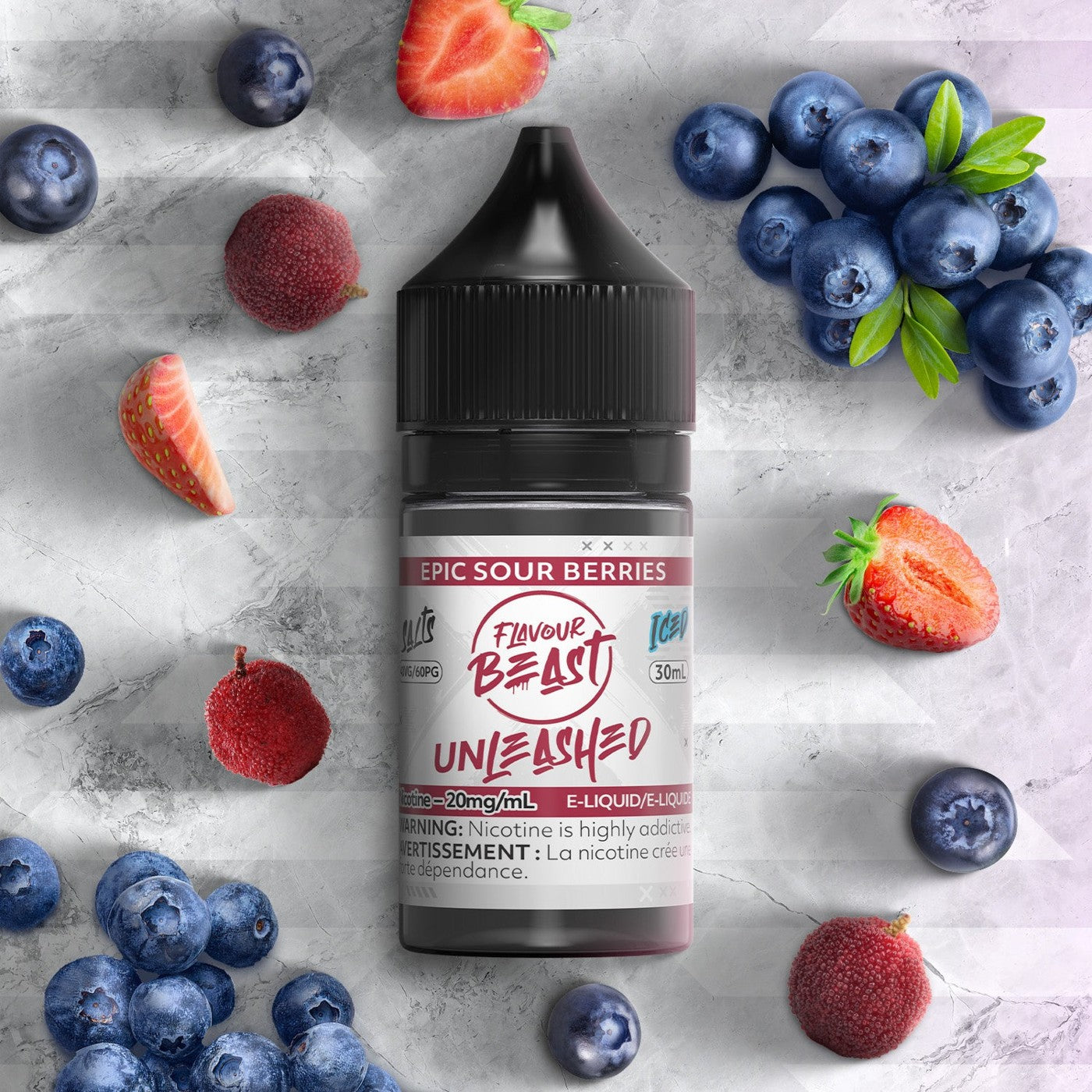 EPIC SOUR BERRIES FLAVOUR BEAST 30mL salt nic e-liquid
