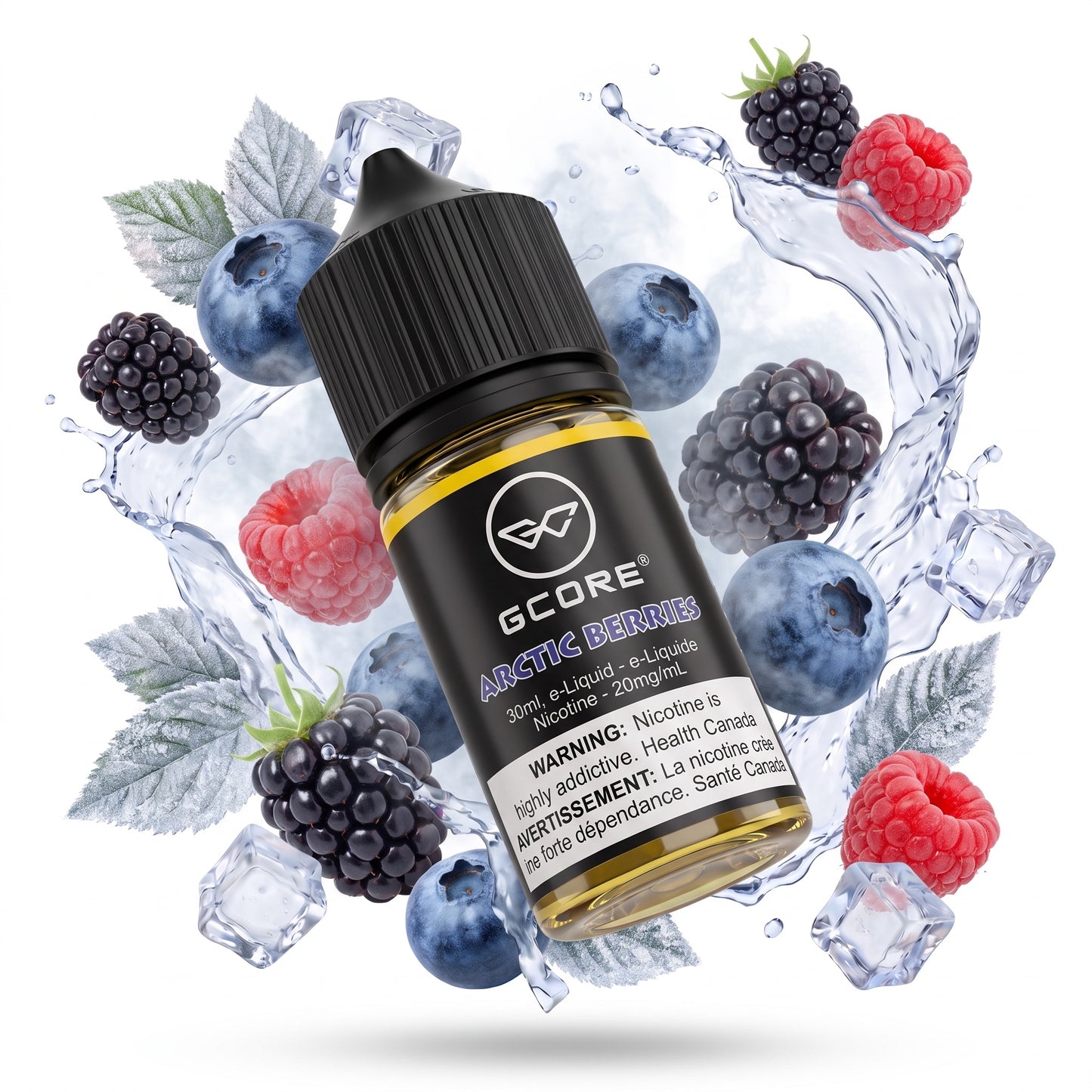 ARCTIC BERRIES GCORE e-liquid bottle