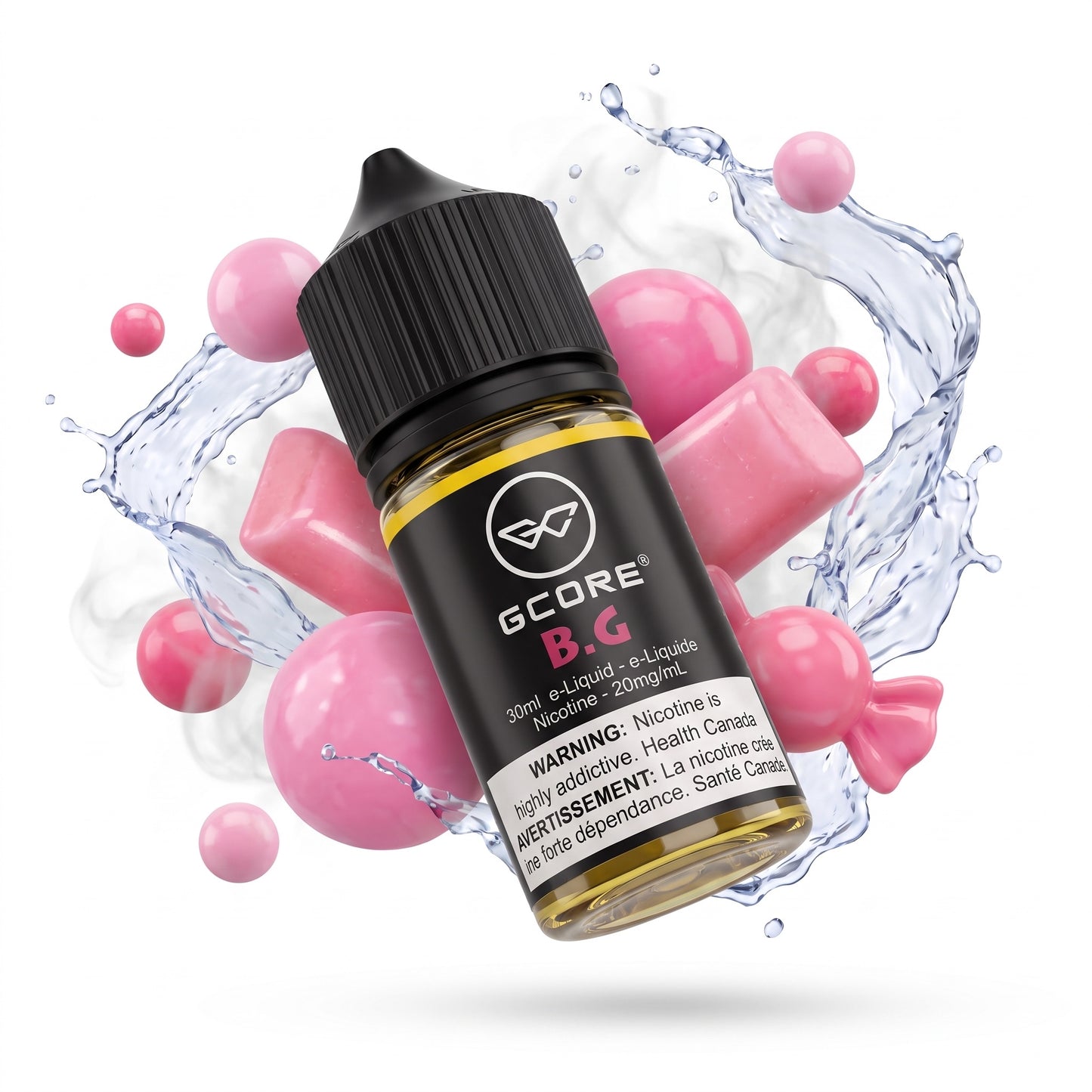 B.G GCORE e-liquid bottle