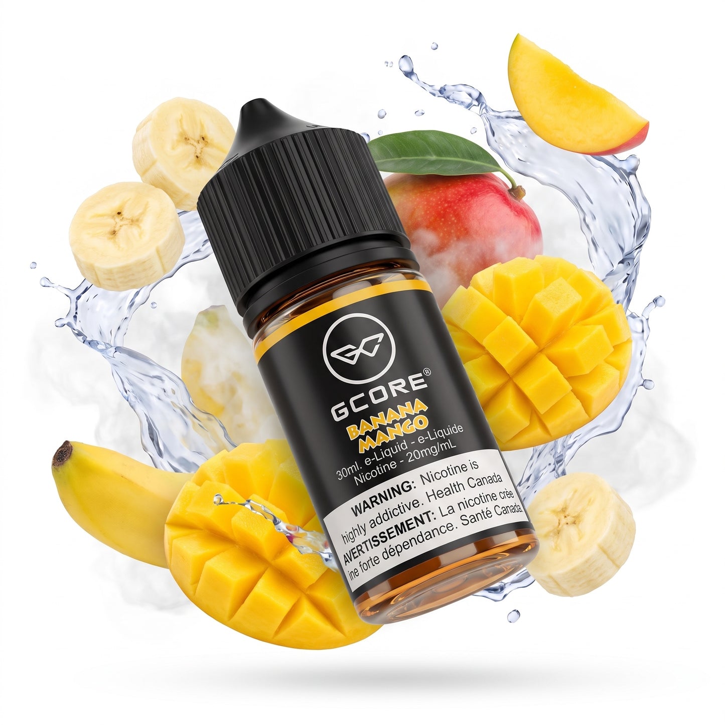 BANANA MANGO GCORE e-liquid bottle