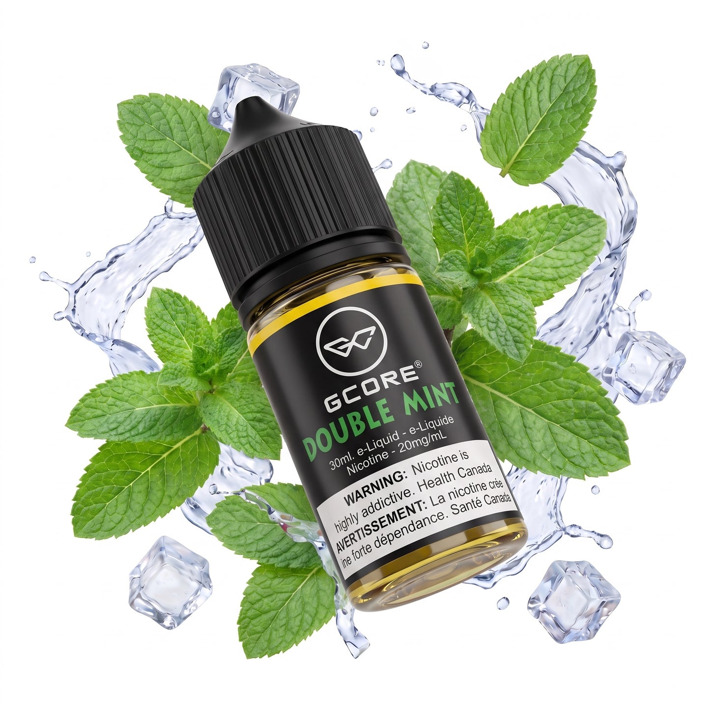 DOUBLE MINT GCORE e-liquid bottle
