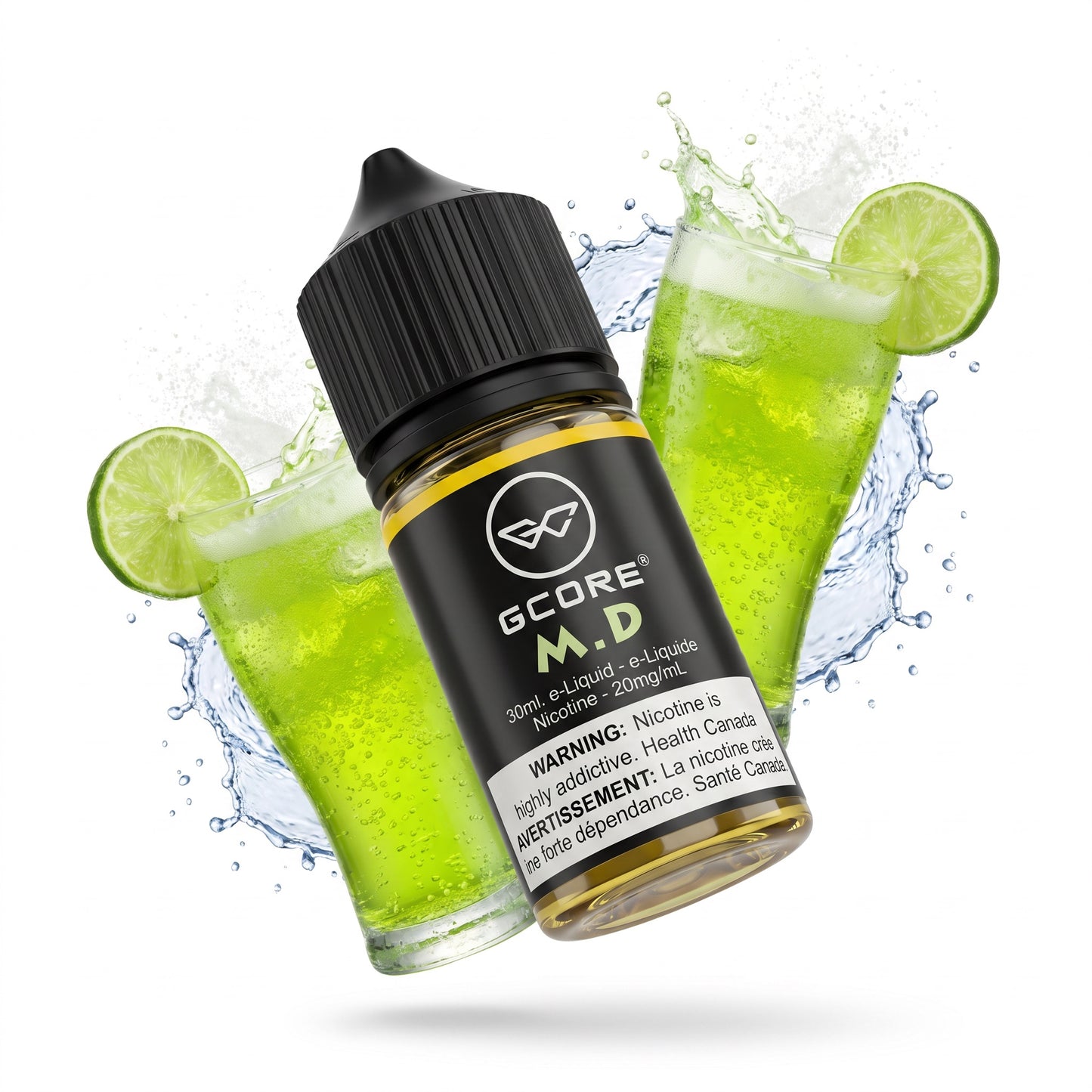 M D GCORE e-liquid bottle