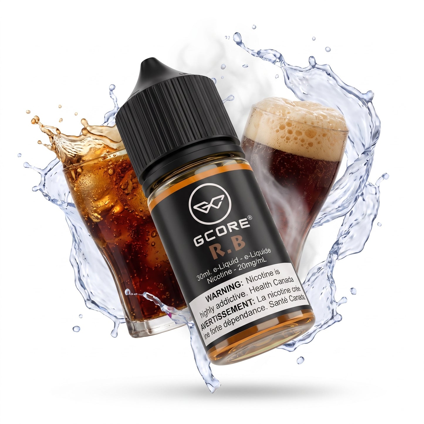 R.B GCORE e-liquid bottle