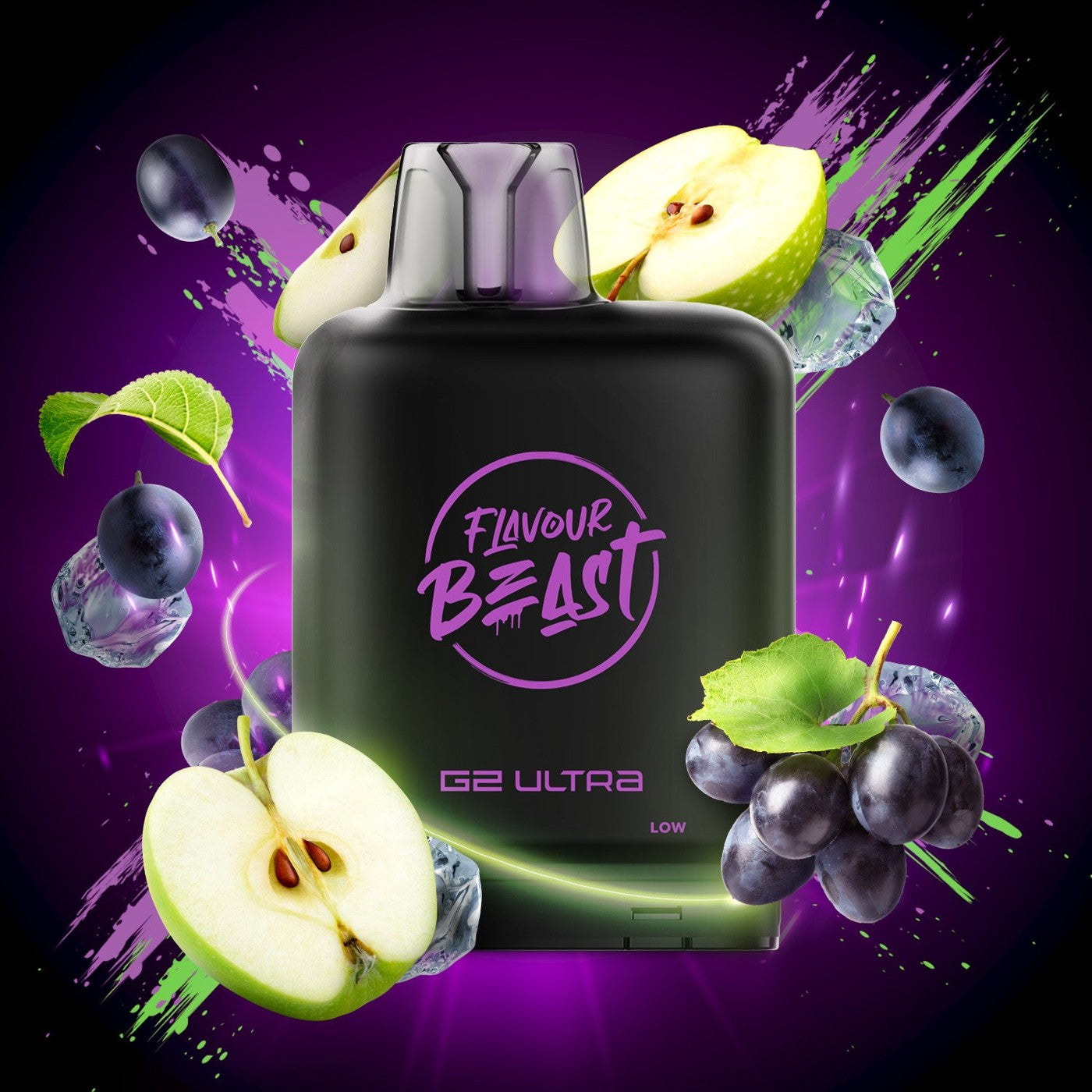 GRAPPLIN’ GRAPE SOUR APPLE ICED LEVEL X G2 ULTRA 50K POD pod