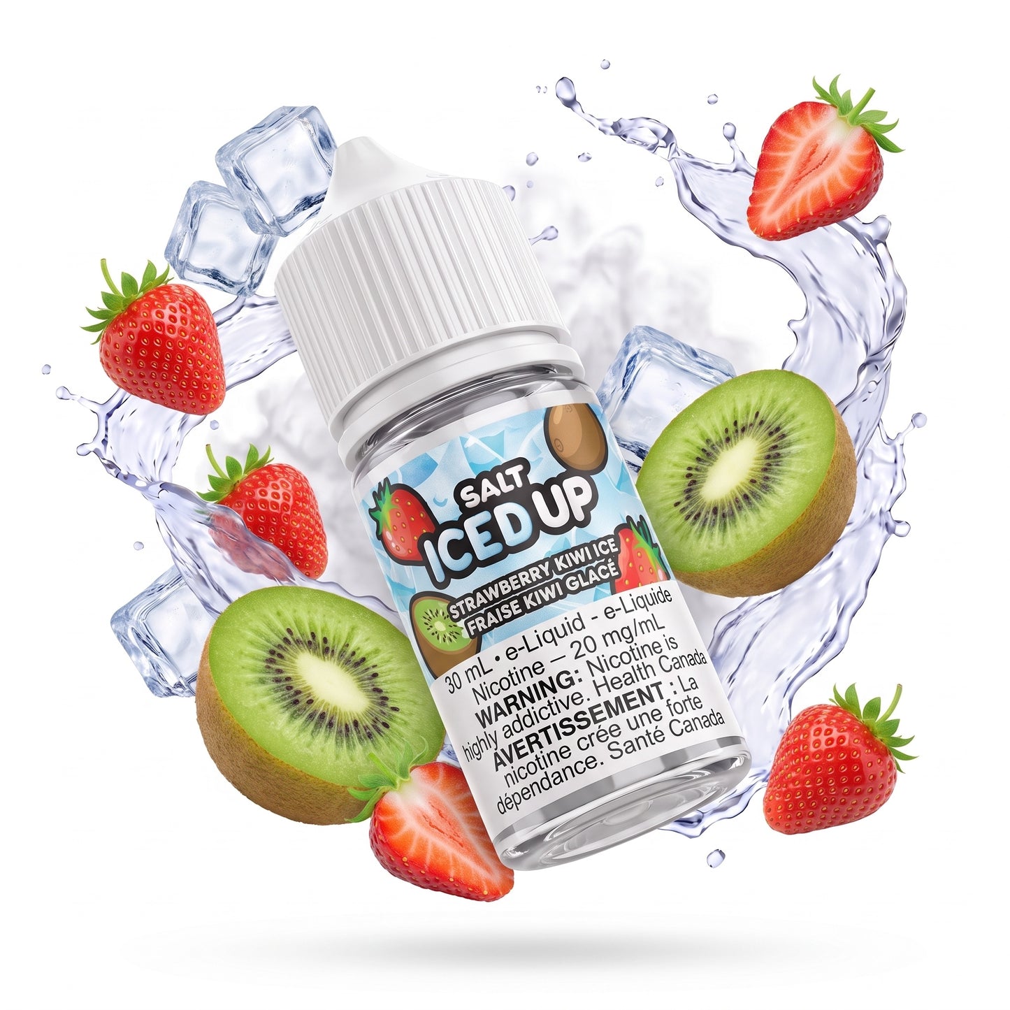 STRAWBERRY KIWI ICE ICED UP e-liquid bottle