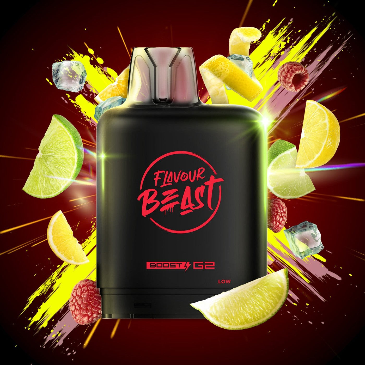 MTN CITRUS RASPBERRY (ICED) LEVEL X BOOST G2 32K POD pod