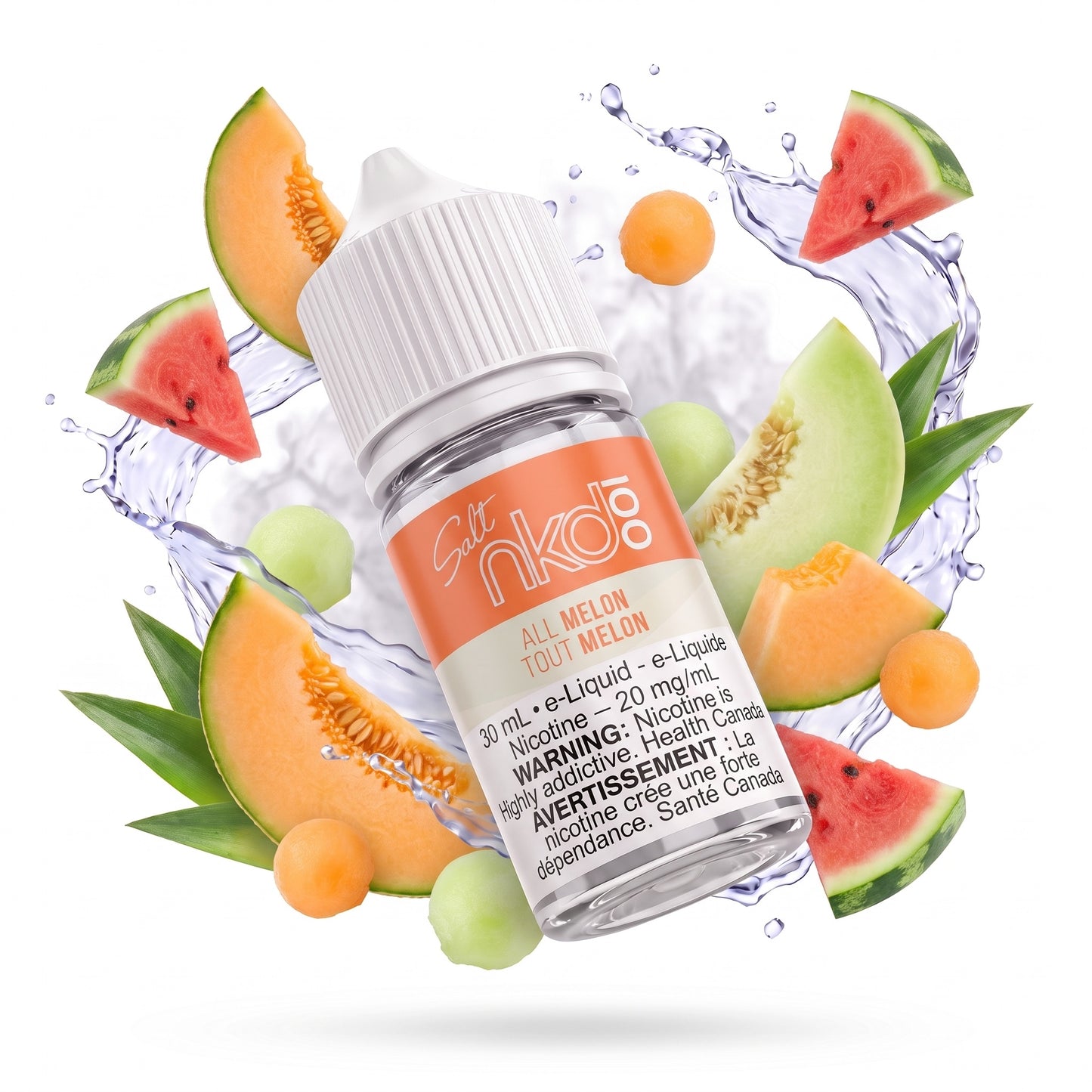 ALL MELON NAKED 100 SALT e-liquid bottle