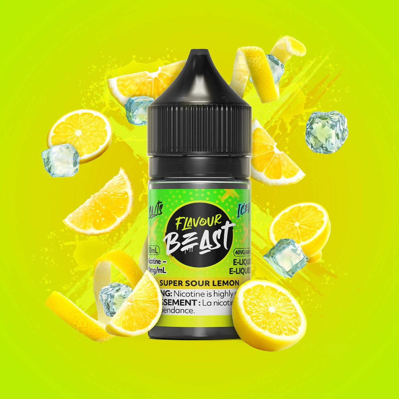 SUPER SOUR LEMON FLAVOUR BEAST 30mL salt nic e-liquid