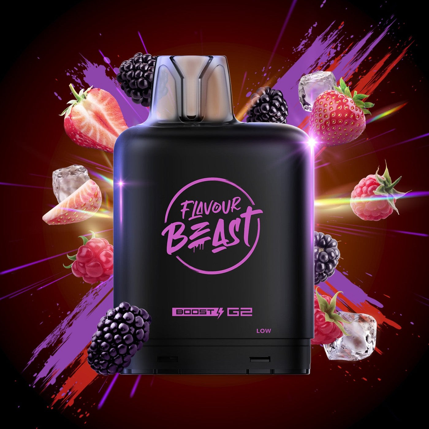 TANGY BERRIES (ICED) LEVEL X BOOST G2 32K POD pod