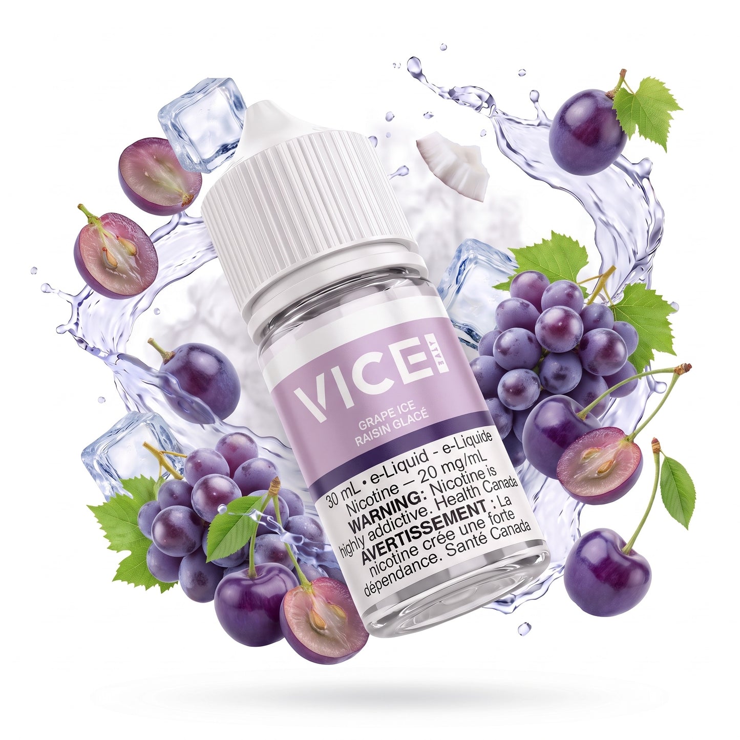 GRAPE ICE VICE e-liquid bottle
