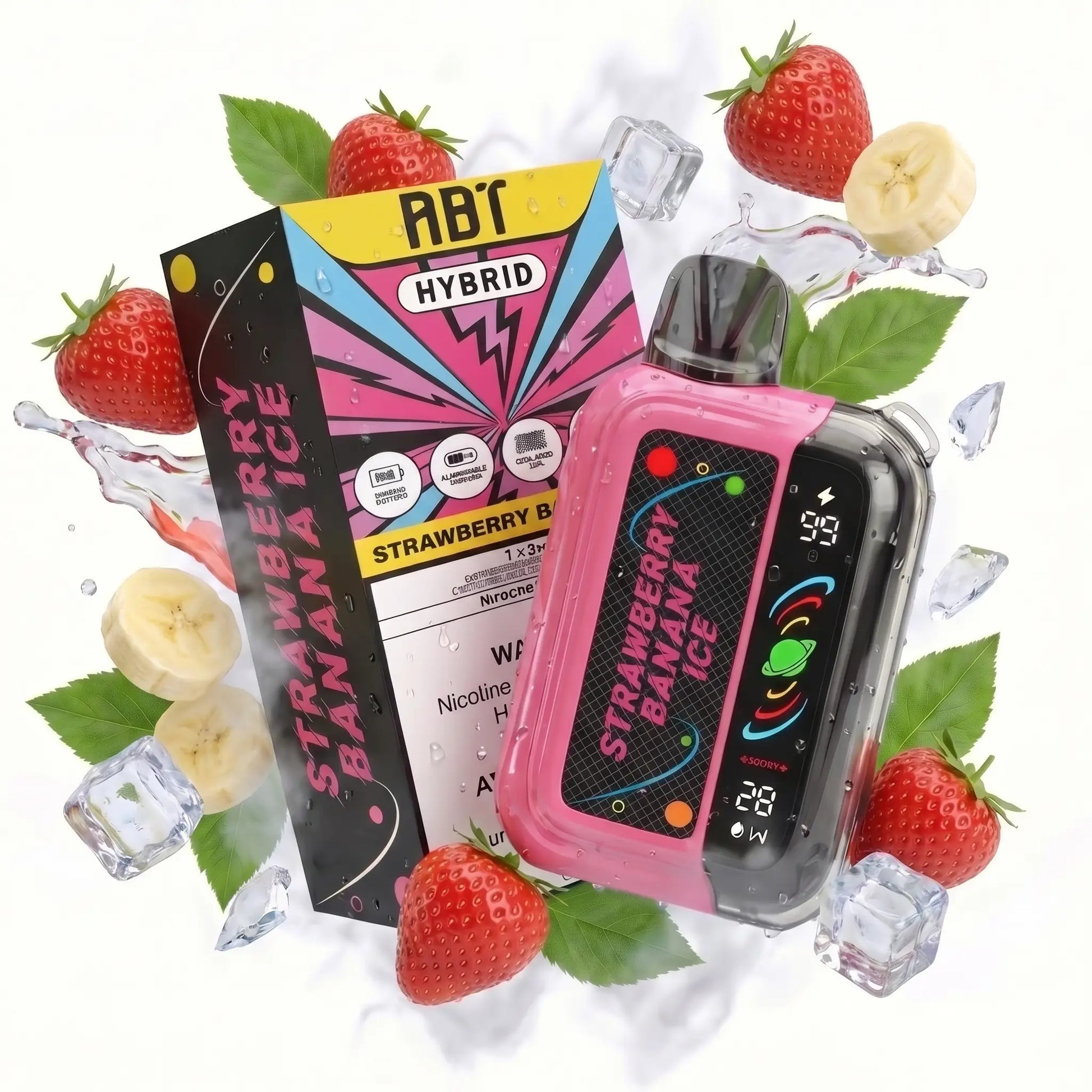Abt G32 Strawberry Banana Ice disposable vape