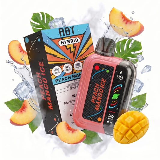 Peach Mango Ice ABT Hybrid disposable vape