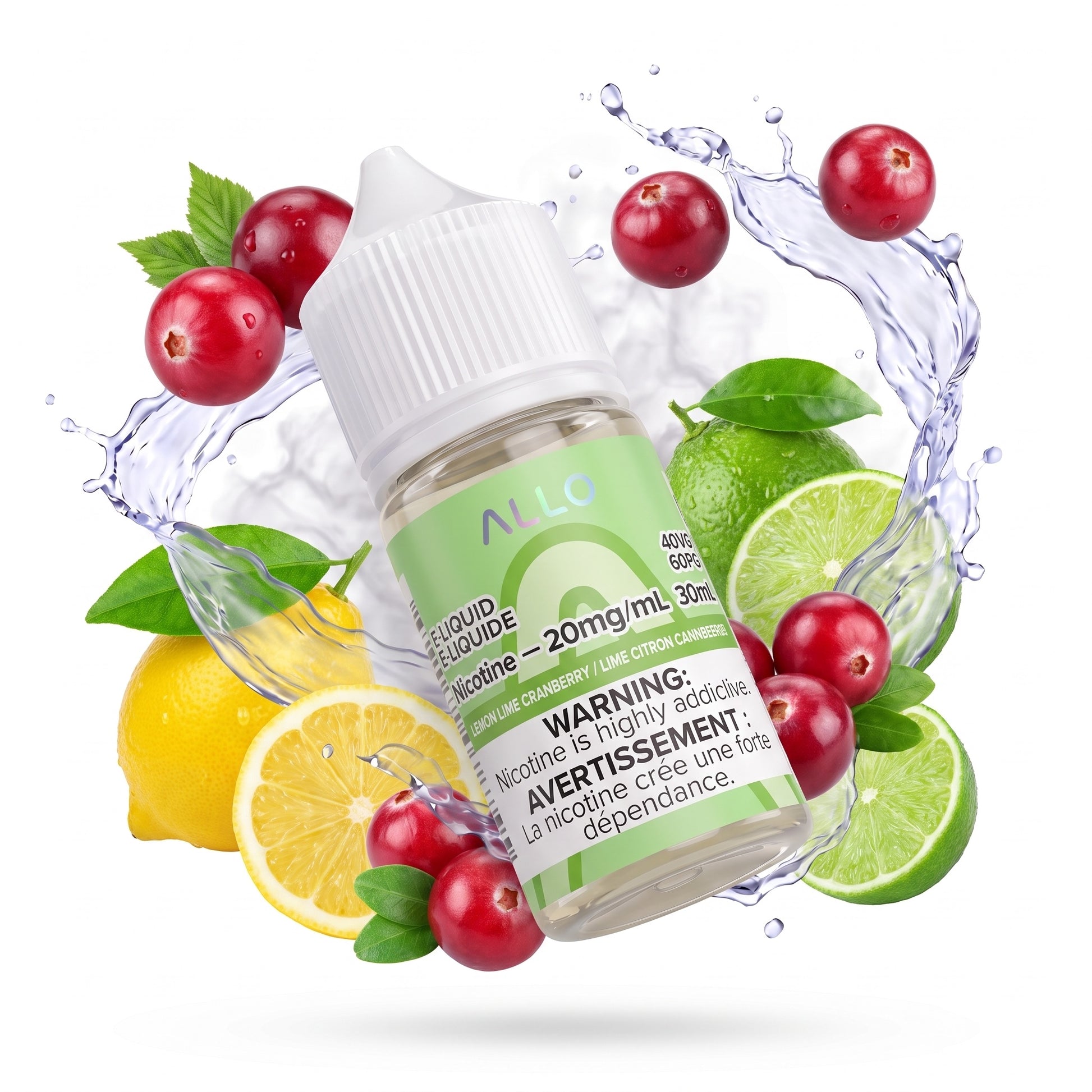 LEMON LIME CRANBERRY ALLO e-liquid bottle