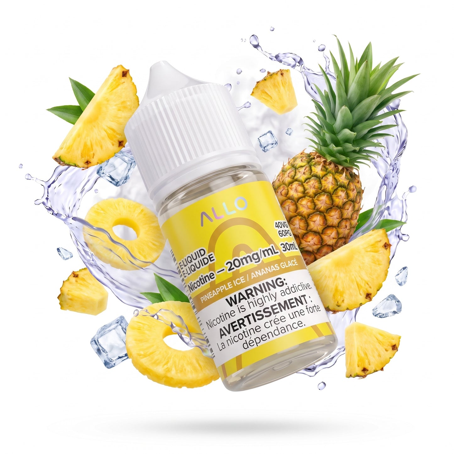 PINEAPPLE ICE ALLO e-liquid bottle