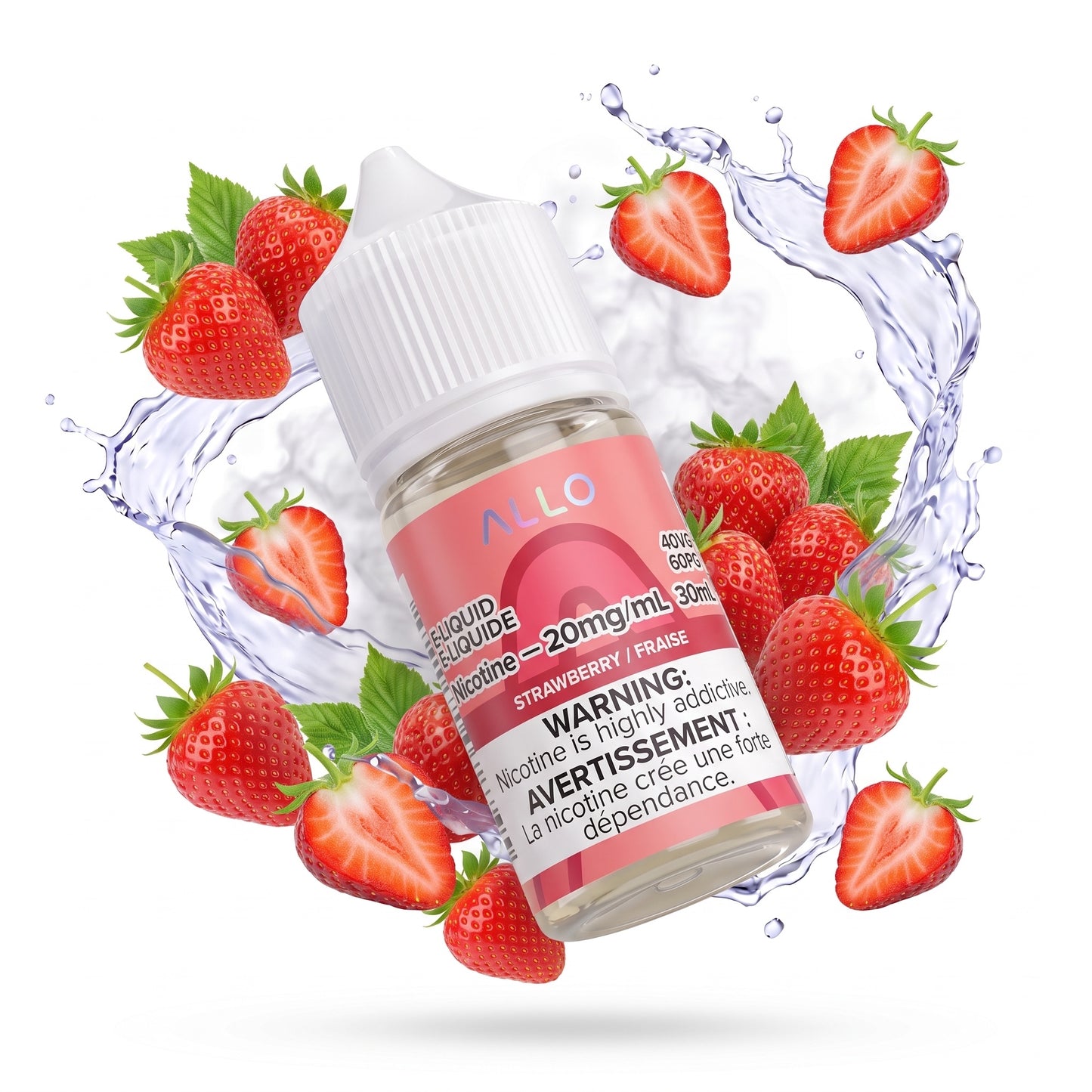 STRAWBERRY ALLO e-liquid bottle