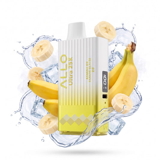BANANA ICE ALLO ULTRA 25K disposable vape