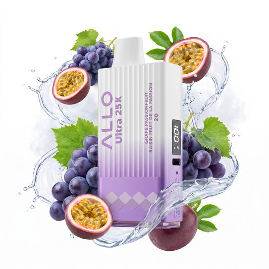 GRAPE PASSION FRUIT ALLO ULTRA 25K disposable vape