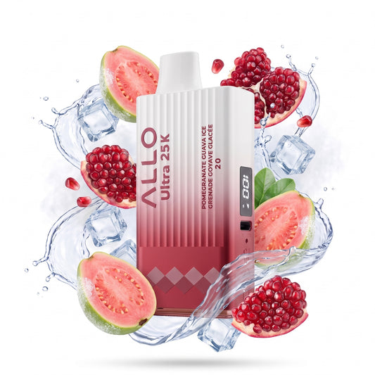 POMEGRANATE GUAVA ICE ALLO ULTRA 25K disposable vape
