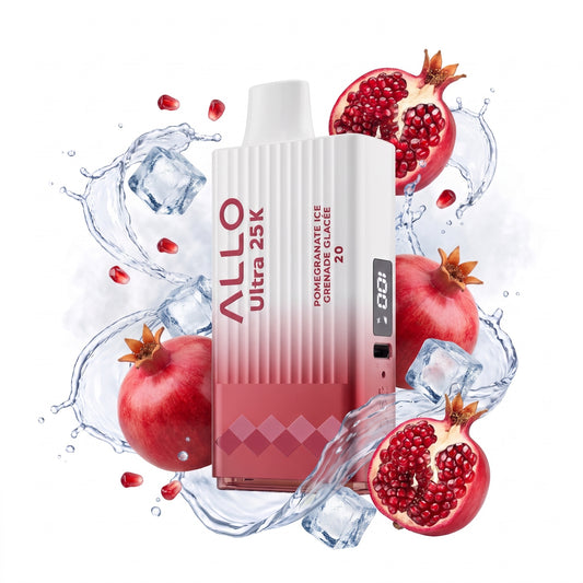 POMEGRANATE ICE ALLO ULTRA 25K disposable vape