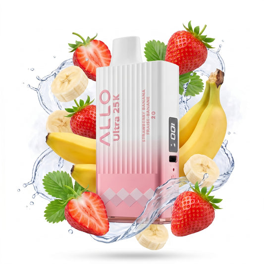 STRAWBERRY BANANA ALLO ULTRA 25K disposable vape
