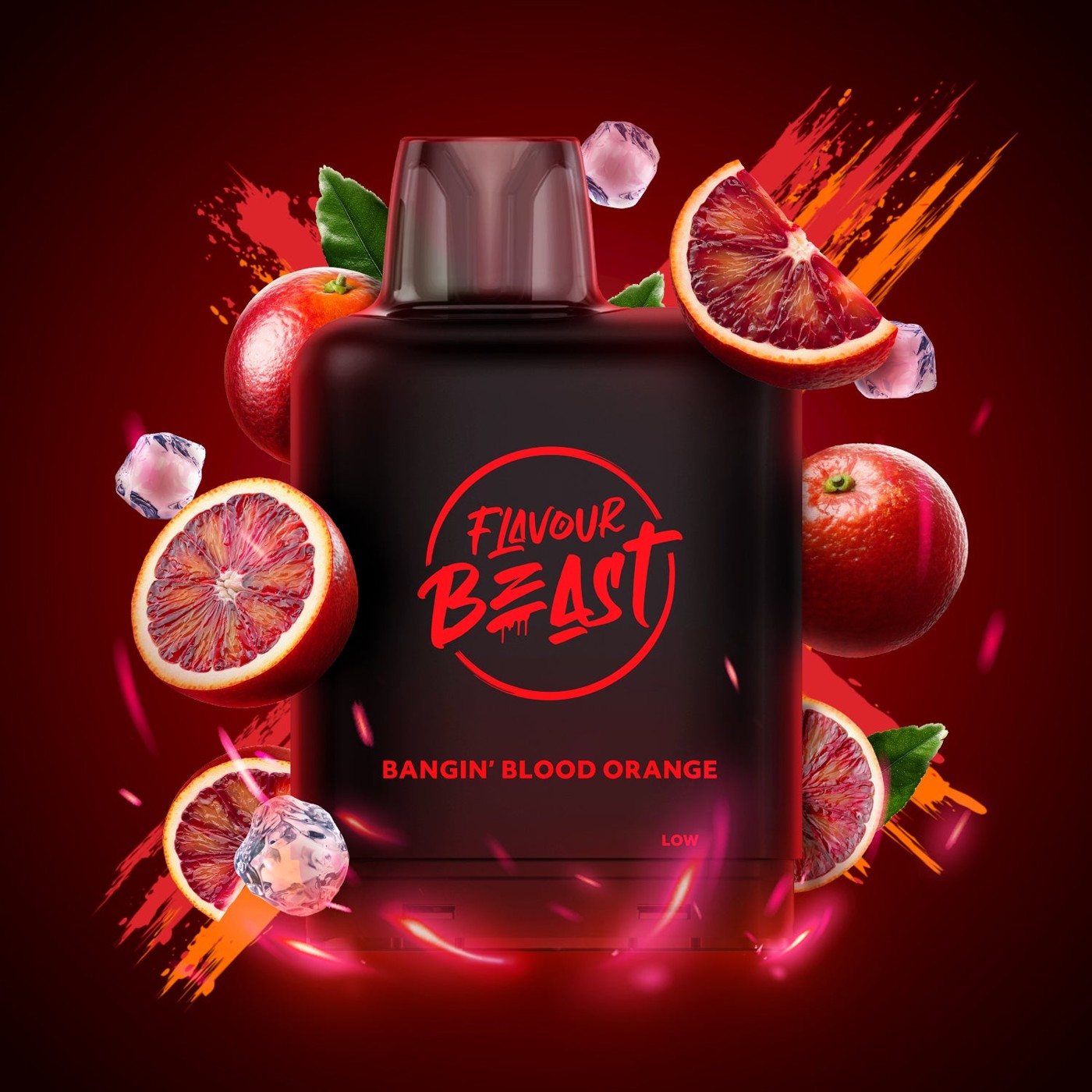 BANGIN' BLOOD ORANGE ICED LEVEL X BOOST G2 32K POD pod