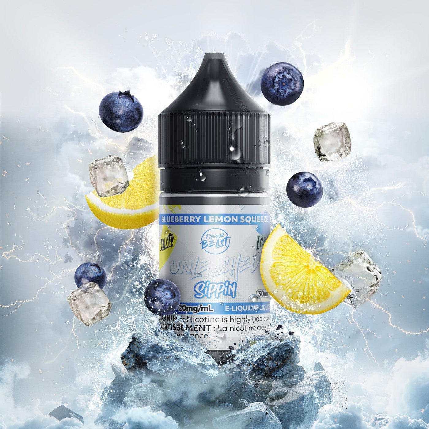BLUEBERRY LEMON SQUEEZE FLAVOUR BEAST 30mL salt nic e-liquid