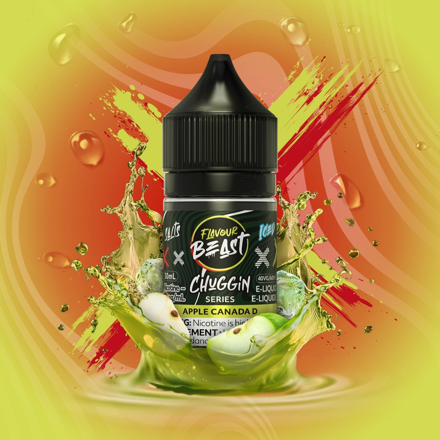 CHUGGIN APPLE CANADA D (ICED) FLAVOUR BEAST 30mL salt nic e-liquid
