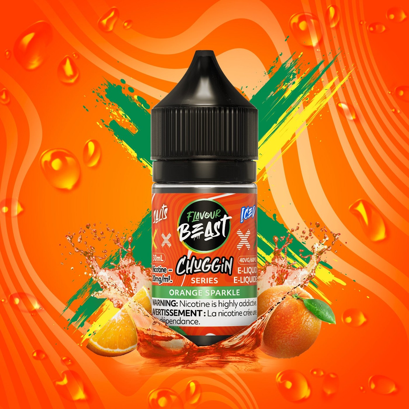 CHUGGIN ORANGE SPARKLE FLAVOUR BEAST 30mL salt nic e-liquid