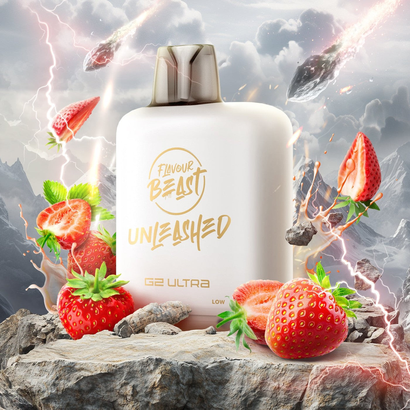 CRAVIN' STRAWBERRY SWIRL LEVEL X UNLEASHED G2 ULTRA 50K POD pod