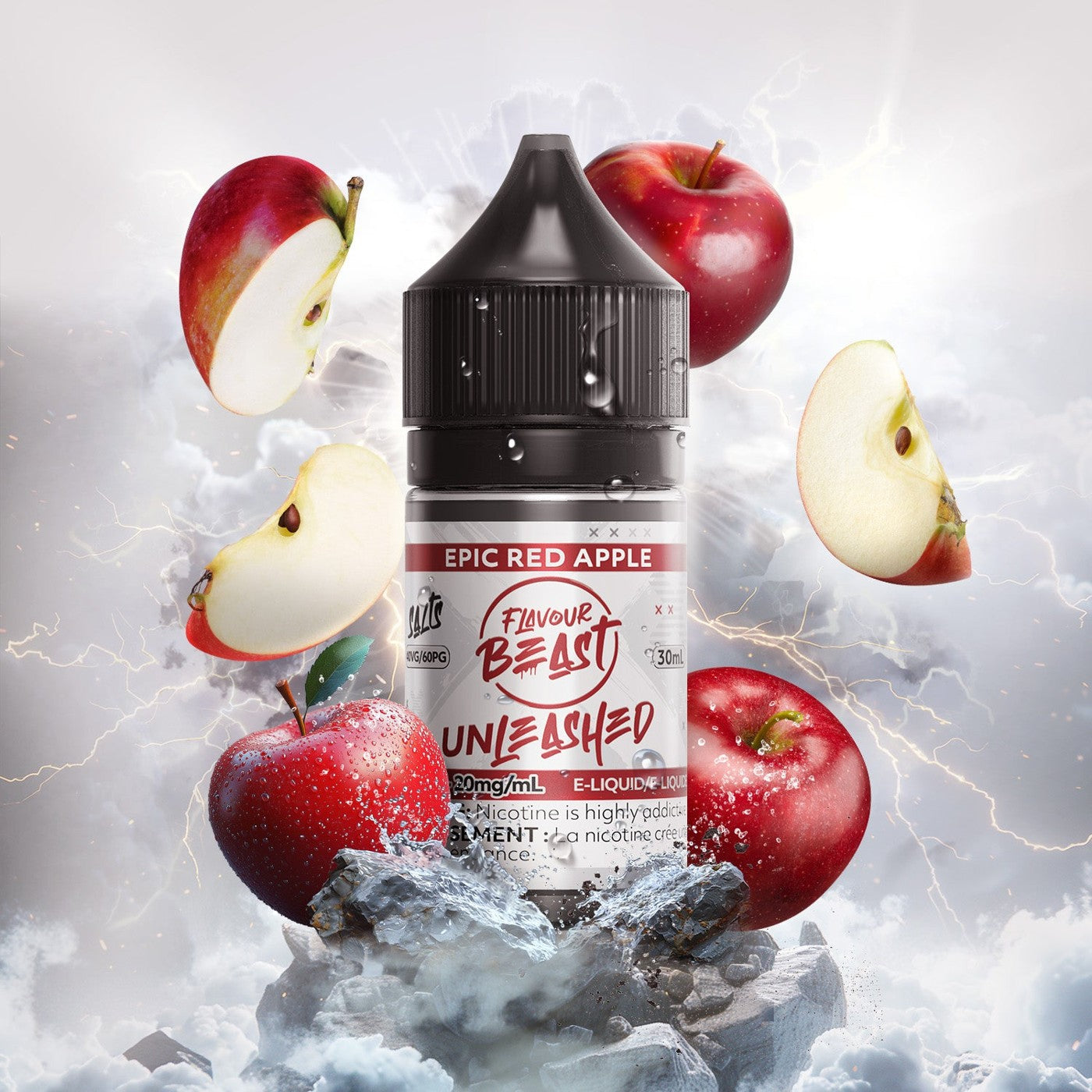 EPIC RED APPLE FLAVOUR BEAST 30mL salt nic e-liquid