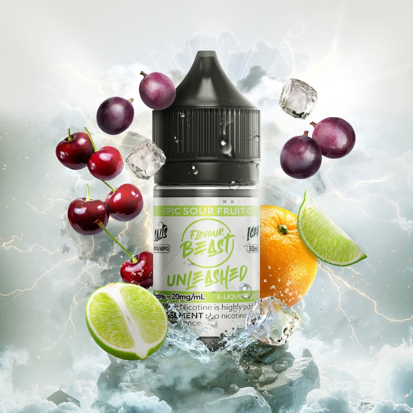 EPIC SOUR FRUIT G FLAVOUR BEAST 30mL salt nic e-liquid