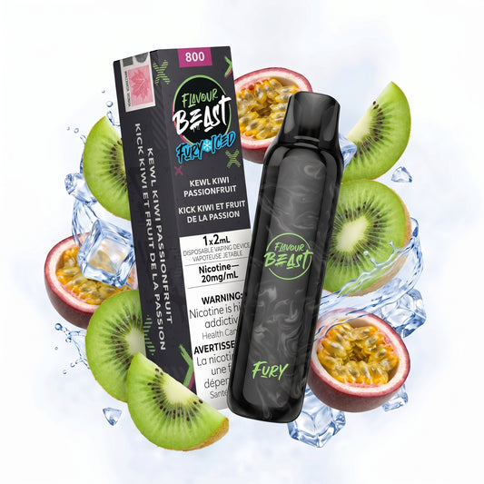KEWL KIWI PASSIONFRUIT FLAVOUR BEAST FURY 800 disposable vape