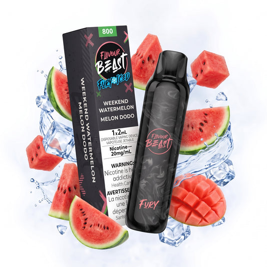 WEEKEND WATERMELON FLAVOUR BEAST FURY 800 disposable vape