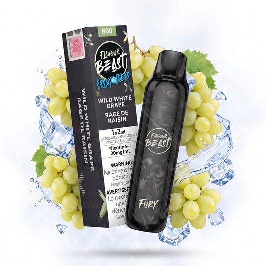 WILD WHITE GRAPE FLAVOUR BEAST FURY 800 disposable vape