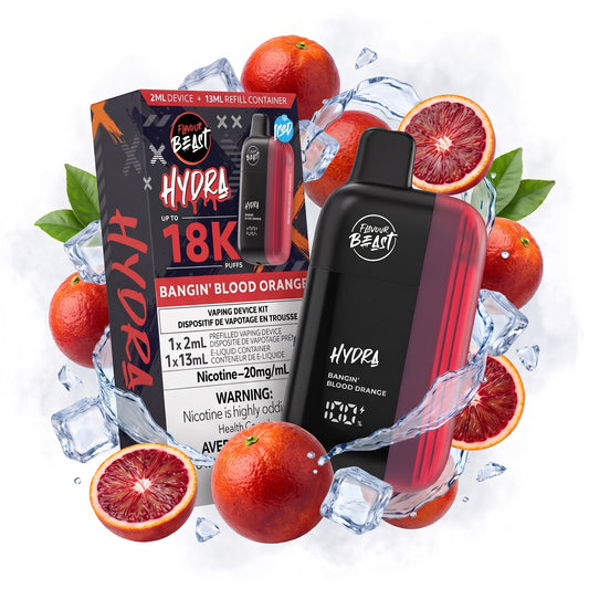 BANGIN' BLOOD ORANGE FLAVOUR BEAST HYDRA disposable vape
