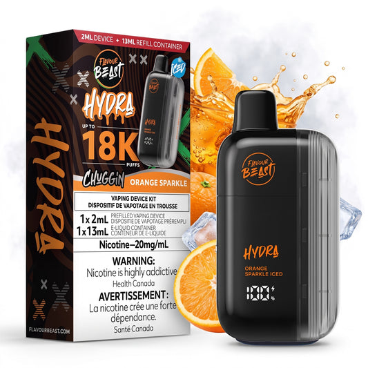 CHUGGIN' ORANGE SPARKLE FLAVOUR BEAST HYDRA disposable vape