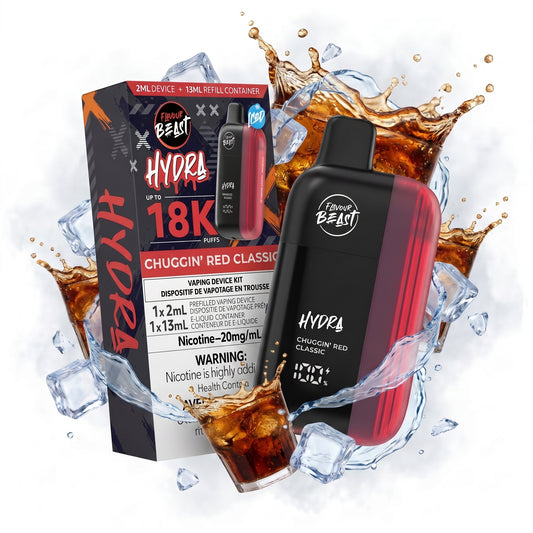CHUGGIN' RED CLASSIC FLAVOUR BEAST HYDRA disposable vape