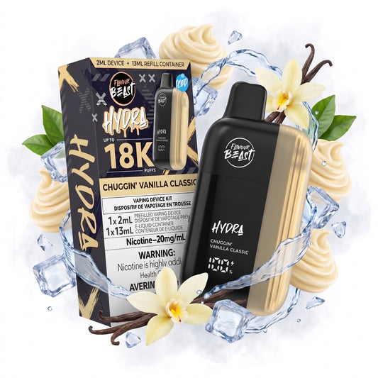 CHUGGIN' VANILLA CLASSIC FLAVOUR BEAST HYDRA disposable vape