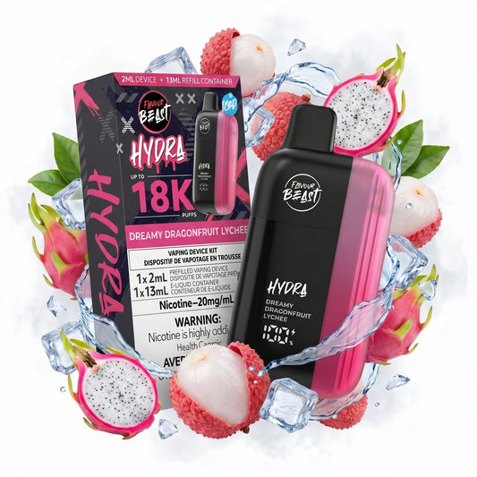 DREAMY DRAGONFRUIT LYCHEE FLAVOUR BEAST HYDRA disposable vape