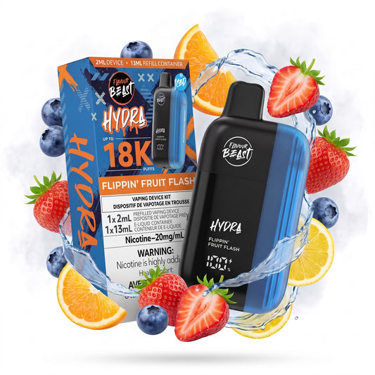 FLIPPIN' FRUIT FLASH FLAVOUR BEAST HYDRA disposable vape