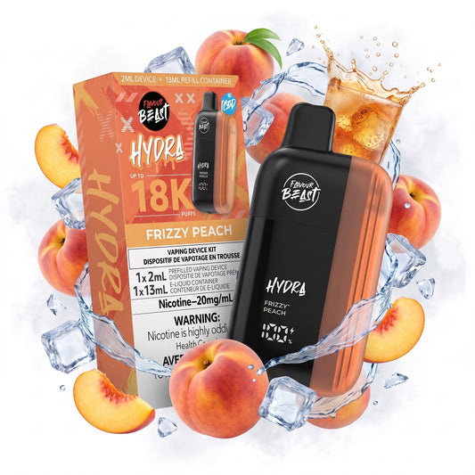 FRIZZY PEACH FLAVOUR BEAST HYDRA disposable vape