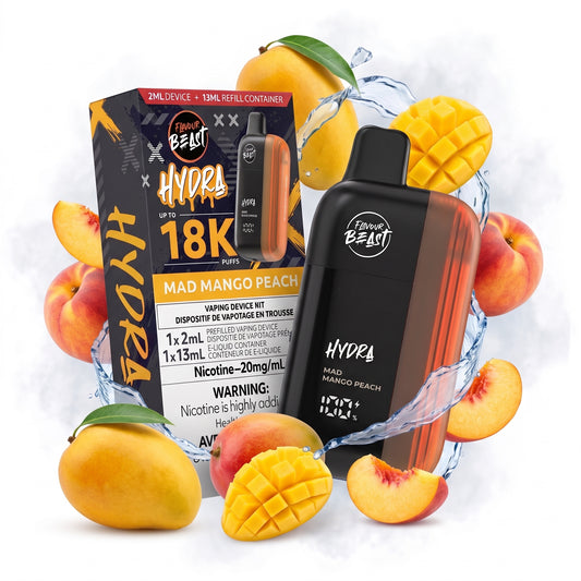 MAD MANGO PEACH FLAVOUR BEAST HYDRA disposable vape