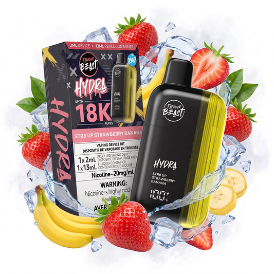 STR8 UP STRAWBERRY BANANA FLAVOUR BEAST HYDRA disposable vape